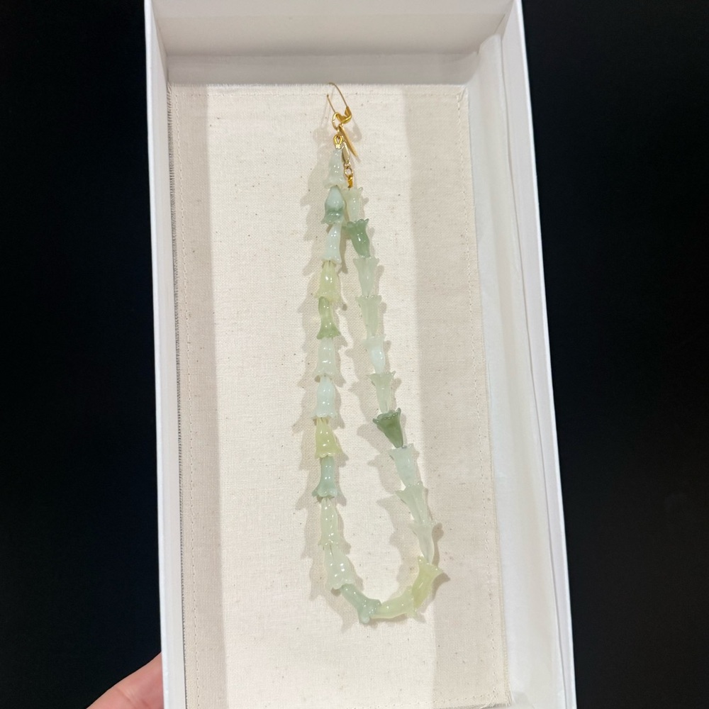 New, forte forte beaded gemstone necklace